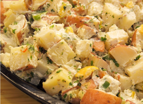 SUMMER POTATO SALAD w/BLACK GARLIC