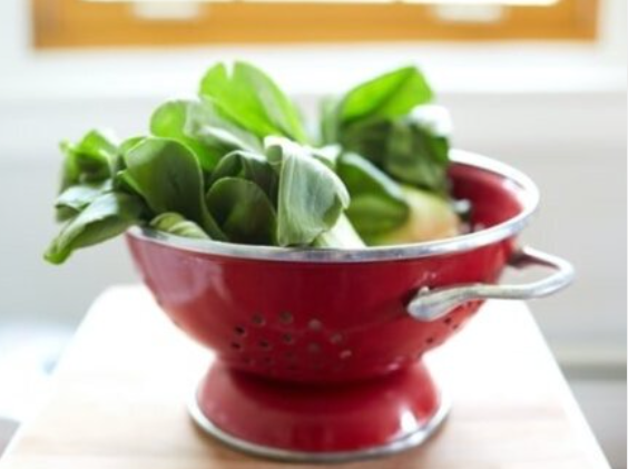 ROASTED BOK CHOY W/CITRUS & BLACK GARLIC