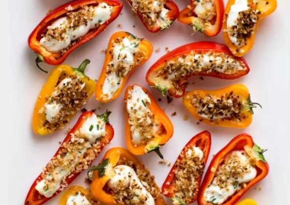 STUFFED BLACK GARLIC PEPPERS