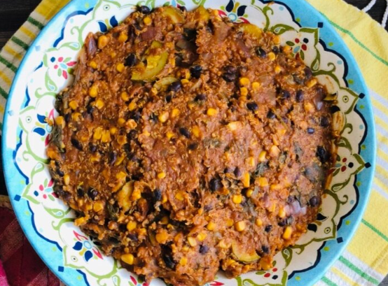 QUINOA PUMPKIN CHILI WITH BLACK GARLIC