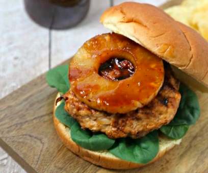 EASY BLACK GARLIC CHICKEN BURGERS