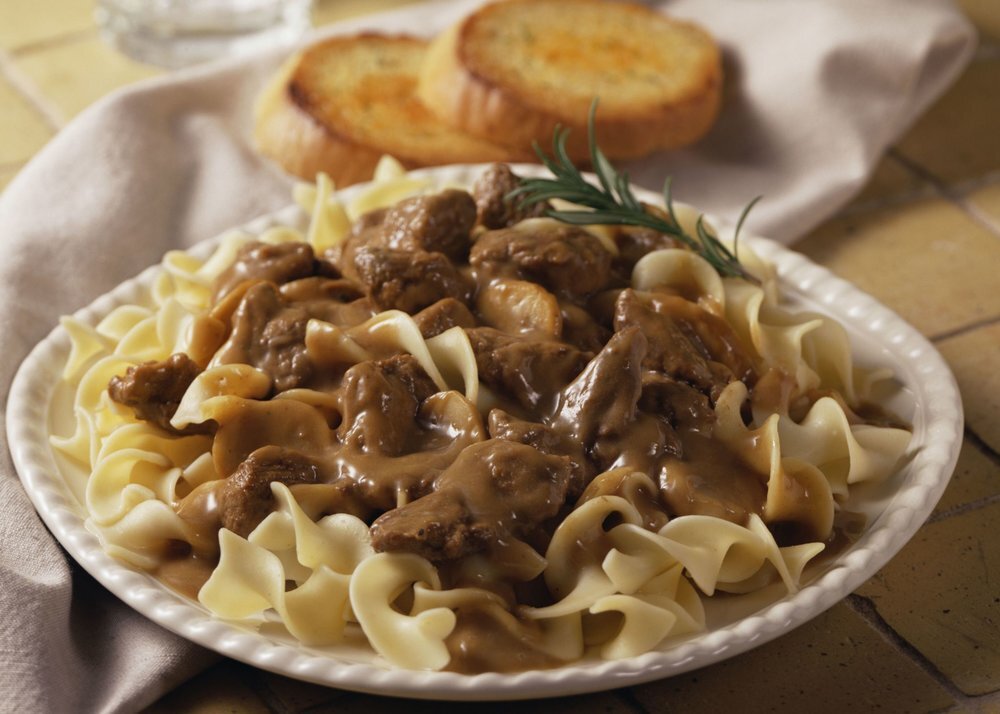 BLACK GARLIC BEEF STROGANOFF