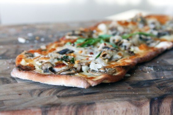 MUSHROOM, BLACK GARLIC & PARMESAN FLATBREADS