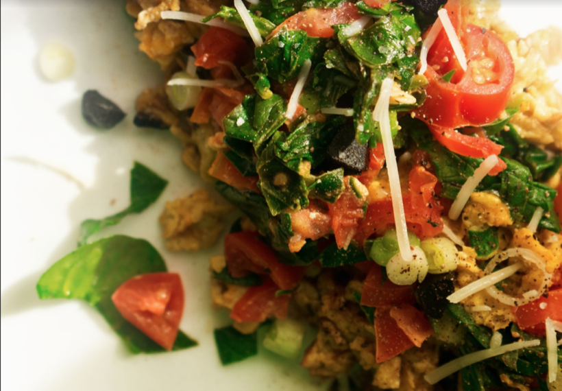 Recipe of the Week: Mother’s Day Brunch Cheesy Spinach & Black Garlic Omelet