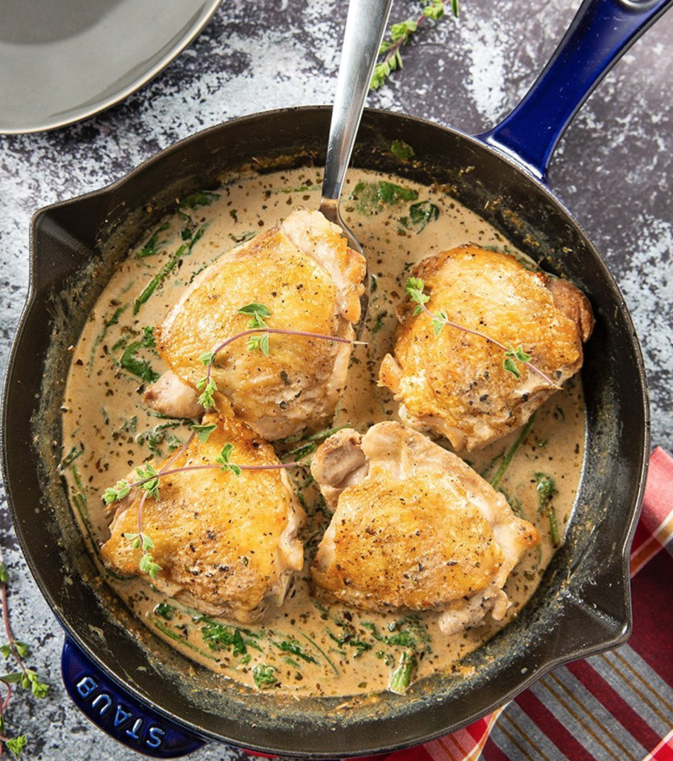 Recipe of the Week: Black Garlic Cream Sauce Chicken Thighs