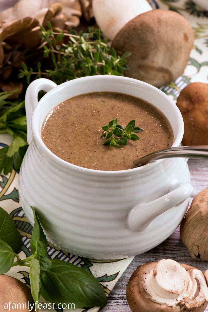 Recipe of the Week: Wild Mushroom and Black Garlic Soup