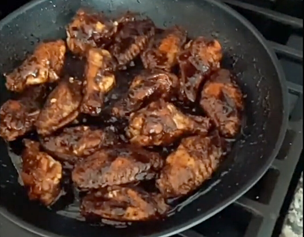 VIDEO: Black Garlic Puree Braised Chicken Wings Recipe, AKA “JEFFWINGS” by “Dad!”