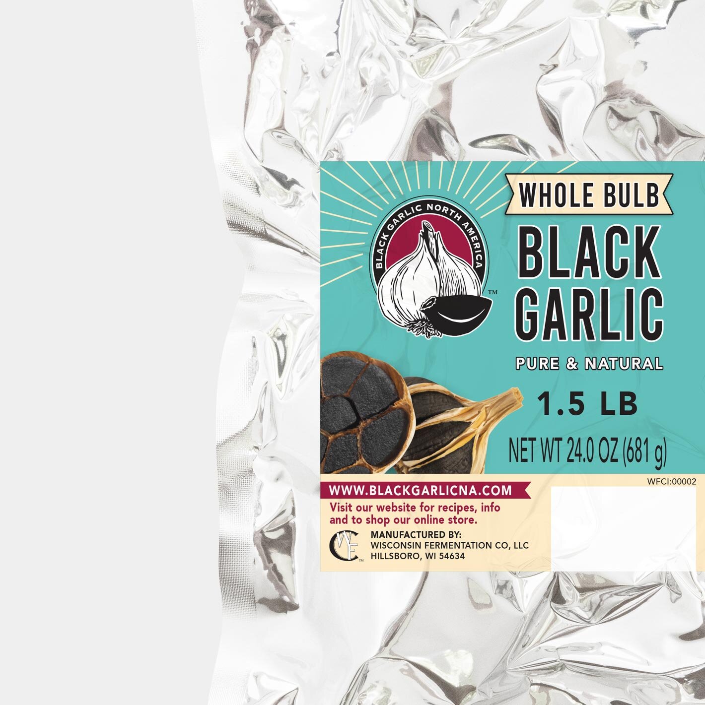 Colossal Black Garlic Whole Bulbs – 1.5 lb