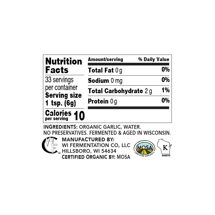 Organic Black Garlic Puree – 7 oz