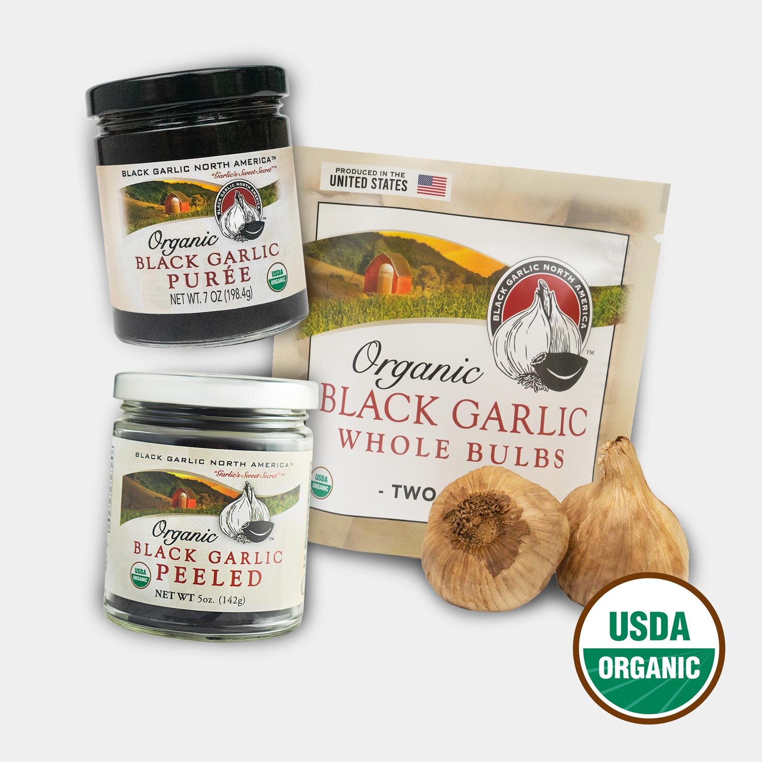 Combo: Whole Bulbs, Peeled, and Puree