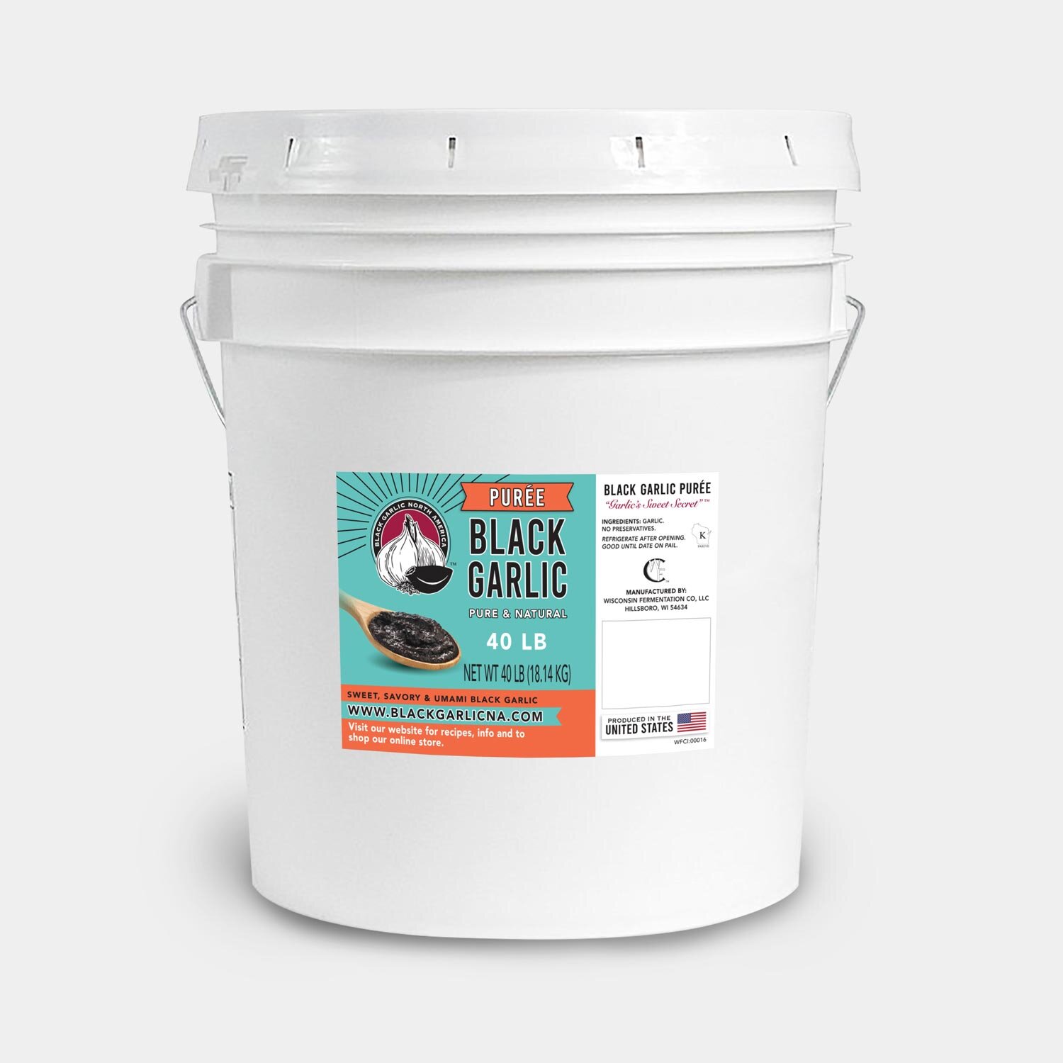 Bulk Black Garlic Puree – 40 lb