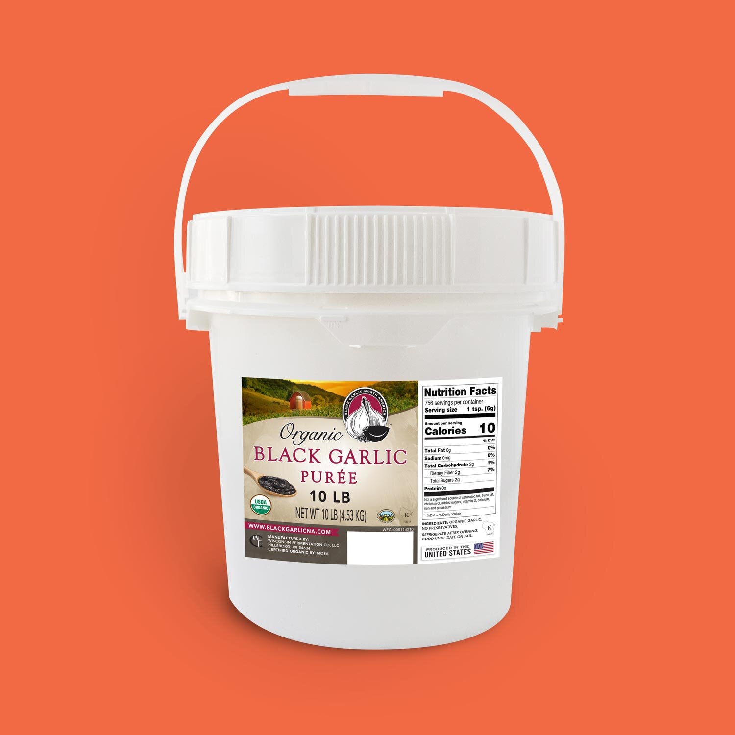 Bulk Organic Black Garlic Puree – 10 lb