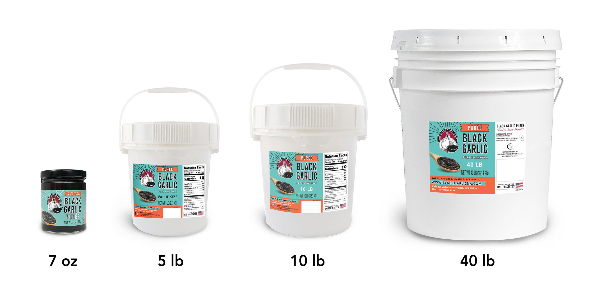 Bulk Black Garlic Puree – 10 lb