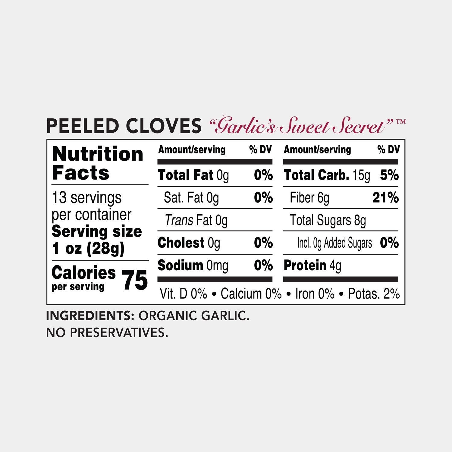 Organic Peeled Black Garlic – 13 oz