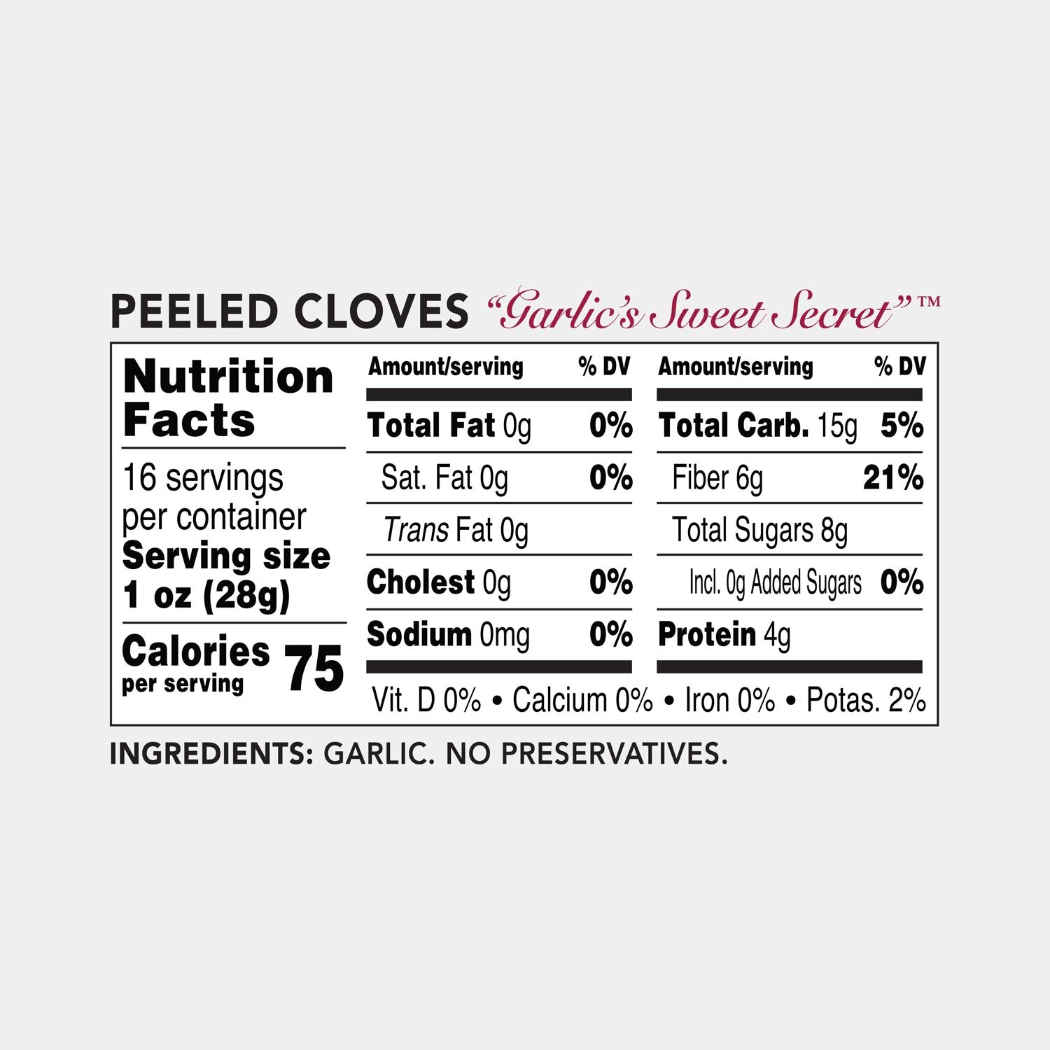 Peeled Black Garlic – 1 lb (16 oz)