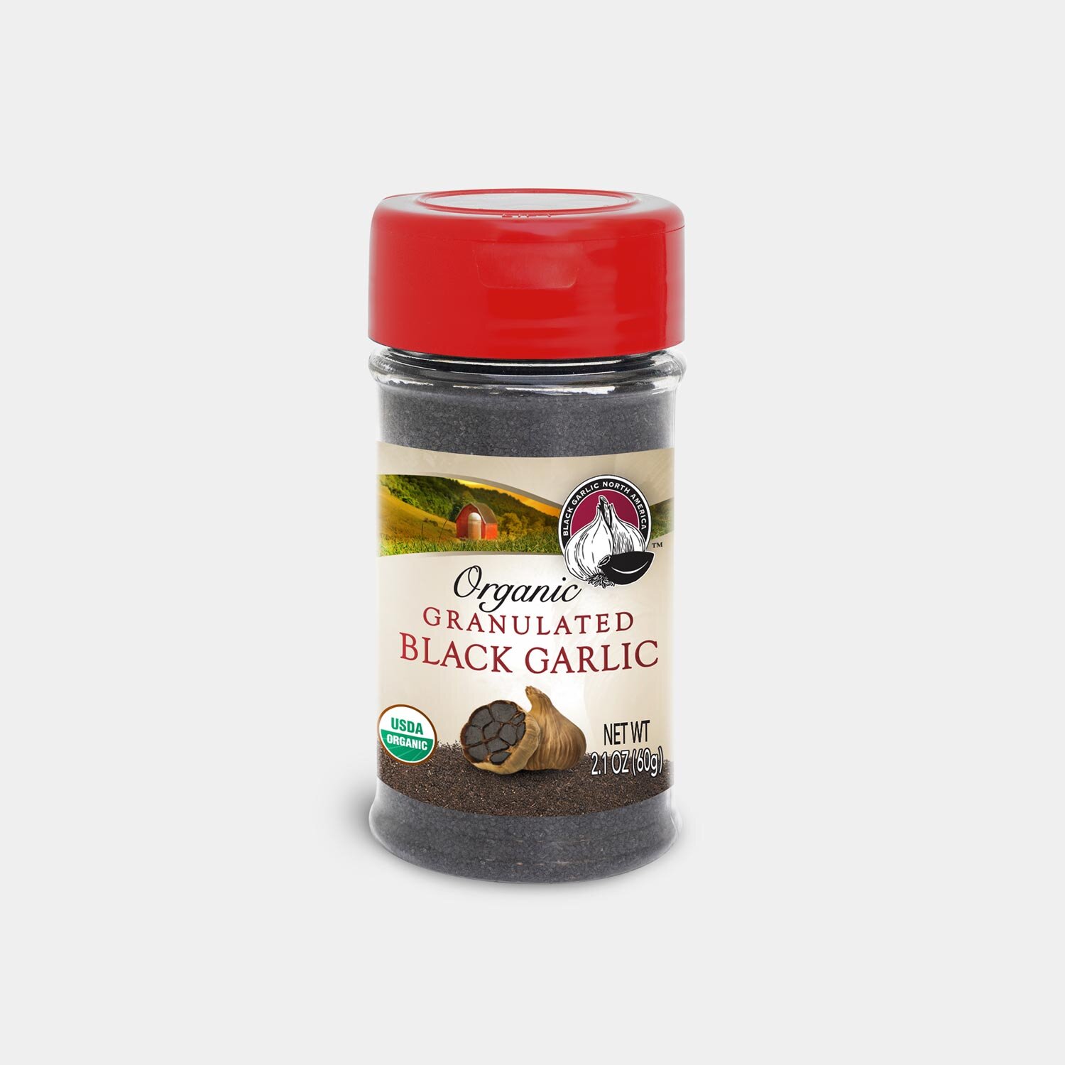 Organic Granulated Black Garlic Powder – 2.1 oz Mini Shaker